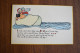 G391 Valentine's Day Clog Klomp Wood Dutch Netherlands Hand Painted Postcard - Valentijnsdag