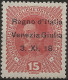 TRVG6L - 1918 Terre Redente - Venezia Giulia, Sassone Nr. 6, Francobollo Nuovo Con Traccia Di Linguella */ - Venezia Giuliana