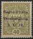 TRVG10L - 1918 Terre Redente - Venezia Giulia, Sassone Nr. 10, Francobollo Nuovo Con Traccia Di Linguella */ - Venezia Giuliana