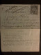 CL EP TELEGRAPHE 50 OBL. BLEUE 8 AOUT 95 PARIS Bard VOLTAIRE Pour Henri SAINT-DENIS Presse Régimentaire Caserne Penthièv - Pneumatische Post