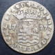 Netherlands 6 Stuivers Hoedjesschelling Zeeland 1727 Silver Very Fine Scarce - Provincial Coinage