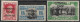 GREECE 1923 1922 Epanastasis Overprint On Cretan Stamps 1907/08 Complete MH Set Vl. 365 / 367 - Nuevos