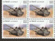 India 2006. Golden Jubilee Of 62nd Cavalry ERROR Rose Colour Shifted To Left(lick Double) Mint Block Of 4 - Variétés Et Curiosités