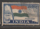 India ;Indian National Flag.  3 Stamps  ERRORS  1 WATERMARK INVRTETED (USED, FULL CANCELATION ) 2. SMUGED PRINT - Varietà & Curiosità