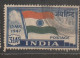 India ;Indian National Flag.  3 Stamps  ERRORS  1 WATERMARK INVRTETED (USED, FULL CANCELATION ) 2. SMUGED PRINT - Abarten Und Kuriositäten