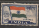 India ;Indian National Flag.  3 Stamps  ERRORS  1 WATERMARK INVRTETED (USED, FULL CANCELATION ) 2. SMUGED PRINT - Varietà & Curiosità