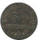 50 PFENNIG 1918 HERZOGTUM BRAUNSCHWEIG KRIEGSNOTGELD GERMANY Coin #AD660.9.U.A - 50 Rentenpfennig & 50 Reichspfennig
