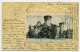 D5022] TORINO PIAZZA CASTELLO PALAZZO MADAMA Motivi Grafici In Rilievo Viaggiata 1905 Retro Indiviso - Places & Squares