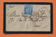 Italie Italia - Enveloppe Timbre Humbert 1er 25 Cent. - 1882 Pour Paris France - Andere & Zonder Classificatie