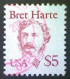 United States, Scott #2196, Used(o), 1987, Bret Harte, $5, Copper Red - Gebraucht