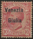 TRVG22L2 - 1918/19 Terre Redente - Venezia Giulia, Sassone Nr. 22, Francobollo Nuovo Con Traccia Di Linguella */ - Vénétie Julienne
