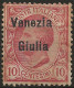 TRVG22L2 - 1918/19 Terre Redente - Venezia Giulia, Sassone Nr. 22, Francobollo Nuovo Con Traccia Di Linguella */ - Venezia Giulia