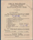 Belgique Timbre Lion Debout 60c Oblitéré Invitation Réunion 26.8.66 Oblitérations Différentes 2.4.66, 19.4.66, 30.4.66 - 1951-1975 Heraldic Lion