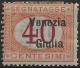 TRVGSx5L - 1918 Terre Redente - Venezia Giulia, Sassone Nr. 5, Segnatasse Nuovo Con Traccia Di Linguella */ - Vénétie Julienne