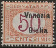 TRVGSx6L - 1918 Terre Redente - Venezia Giulia, Sassone Nr. 6, Segnatasse Nuovo Con Traccia Di Linguella */ - Venezia Julia