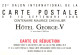 SALON DE LA CARTE POSTALE  Centenaire Maurice Chevalier HOTEL GEORGES 5  A PARIS 1988 - Bourses & Salons De Collections
