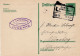 GERMANY WEIMAR REPUBLIC 1928 POSTCARD  MiNr P 176 SENT TO NUERNBERG /BAHNPOST/ - Postcards