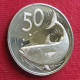 Cook Islands 50 Cents 1976 Fish Proof UNC ºº - Cook