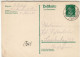 GERMANY WEIMAR REPUBLIC 1928 POSTCARD  MiNr P 177 I F SENT FROM BAD FRANKENHAUSEN - Cartes Postales