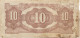 OCEANIE - 10 SHILLINGS OCCUPATION JAPONAISE 1942 TRES RARE - Andere - Oceanië