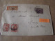 O89 Lettre Recommandé Vinohrady Prague Tchéquie Tchécoslovaquie Paire ND 40 + 1 ND 50 Pour Paris 3-7-1919 - Briefe U. Dokumente