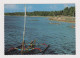 Indonesia Fish, Fishing Topic Stamps Pair, 1970s View Photo Postcard RPPc Beach, Traditional Boats Scene (595) - Indonesia