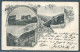 1899 Norway Norge Multiview Postcard PAQUEBOT Hamberg - Berlin Redirected Rothenfelde Germany - Lettres & Documents