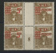 Taxe N° 52 + 52a Bloc De Quatre Neuf ** (MNH) Avec Millésime "8" De 1938 Cote 146,50 € TB - Segnatasse