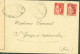 Guerre 40 YT Paix N°283 X2 CAD St Etienne De St Geoire Isère 23 7 40 Censure Bande + Cachet NB 197 = Grenoble - Oorlog 1939-45