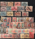 Belgium Belgique A Good Lot Collection Railway Railroad Stamps Chemins De Fer Starting In 1895 Postmarks - Usati