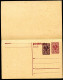 PRIVATER WERTZUDRUCK Postkarte Mit Antwort PZP 212 Postfrisch Feinst 1919 - Cartes Postales