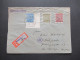 SBZ 1946 West Sachsen MiF Dreifarbenfrankatur Nr.134 Eckrand Unten Rechts Einschreiben Leipzig C1 - Bösperde Iserlohn - Storia Postale