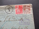 Dänemark 1938 MS Aabenraa - Menden Nachgebühr Beleg / T - Stempel Und Violetter Ra1 T 8 1/2 C. - Cartas & Documentos