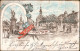 Ansichtskarte Litho AK Rastatt 2 Bild: Brunnen U. Hauptstraße 1897 - Rastatt