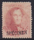 Belgique - N°16B * Médaillon Dentelé 40c Carmin Rose Surchargé "SPECIMEN" - 1863-1864 Medallions (13/16)