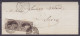 L. Affr. Paire Verticale N°14A (BdF Interpanneau - Rare Sur Paire) P25 Càd CHARLEROY /16 JANV 1864 Pour SIVRY (au Dos: C - 1863-1864 Medallions (13/16)