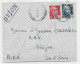 GANDON 10FR GRAVE +3FR LETTRE AVION BERGERAC DORDOGNE 22.8.1946 POUR COTE D'OR AU TARIF - 1945-54 Marianna Di Gandon
