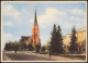 Postcard Luleå Strassen Ansicht Mit Kirche Domkyrkan 1957 - Schweden