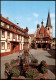 Ansichtskarte Michelstadt Marktbrunnen Und Rathaus Aus Dem Jahre 1484 1980 - Michelstadt