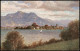 Ansichtskarte Chiemsee Fraueninsel - Chiemsee, Künstlerkarte 1913 - Chiemgauer Alpen