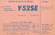 German Democtaric Republic Radio Amateur QSL Card Y52SE Y03CD 1984 - Radio Amatoriale