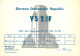 German Democtaric Republic Radio Amateur QSL Card Y52XF Y03CD 1983 - Radio Amatoriale