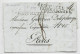 HELVETIA SUISSE MARQUE NEUCHATEL 1811 LETTRE + MARQUE ENTREE NEUCHATEL PAR PONTARLIER POUR PARIS - ...-1845 Préphilatélie