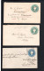 Ca. 1890, 3 Stationary Covers , Clear Cancels , With Arrival Marks  #1583 - 1882-1901 Empire