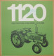 DÉPLIANT COMMERCIAL TRACTEUR JOHN DEERE 1120 PROSPECTUS - Tracteurs