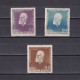 ROMANIA 1942, Sc# B188-B190, Semi-Postal, Titu Maiorescu, MH - Neufs