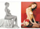 2 POSTCARDS TOPLESS GLAMOUR LOT ONE - Pin-Ups