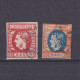 ROMANIA 1869, Sc# 40-41, CV $61, Prince Carol, Used - 1858-1880 Moldavia & Principado