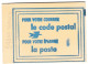 Carnet Code Postal, 54100 Nancy, Vignettes Vertes, Variété Tache Sur La Couverture - Blocs & Carnets