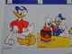 Delcampe - Carte Nestlé  Disney Family Donald Duck Base Ball Anniversaire Voiture Musicien Car Birthday Musician Baseball BD Comic - Altri & Non Classificati